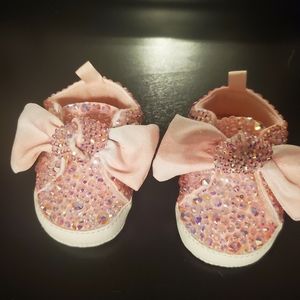 Rhinestone baby shoes